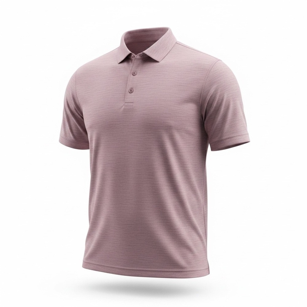 Zella Performance Polo Mens XL Pink Space Dye Short Sleeve Golf Shirt A00015